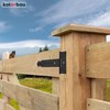 Kotarbau Pack of 2 Cross Hinges, 100-400 mm, Shutter Hinges,