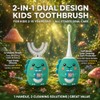 Cepillo de dientes eléctrico en forma de U para niños,