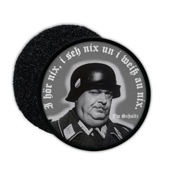 Copytec Schultz 32757 Field Webel Ein Cage full of Heroes See Nix Hear You Know Fun Patch