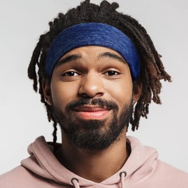 6 Pieces Unisex Spandex Dreadlocks Bands Elastic Long Hair Dreads Head Wraps Braids Bonnet Tubes Solid Colors Tube Headbands Dreadlocks Hair Wraps for Men Women Hair, 6 Colors (Dark Color)