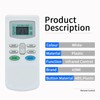 Replacement Remote Control for Soleus Air Conditioner KFTZHP-12D-ID KFTHP-09-ID KFTHP-12-ID