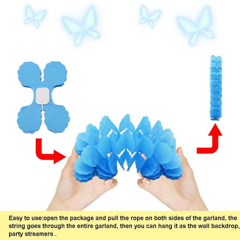 Ruidee 10 PCS Four Leaf Clover Paper Garland Party Decorations