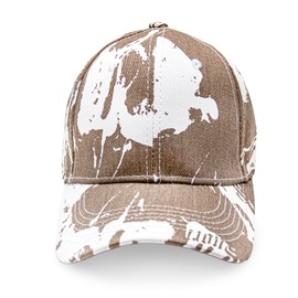 Gloop Women's Baseball Cap with Batik Pattern Summer Cool Visor Cap Women with Batik Pattern Velcro Adjustable Batic Dye Baseball Cap, khaki, Unit size