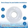 2 Pack Above Ground Pool Ladder Deck Flange, Deck Flange