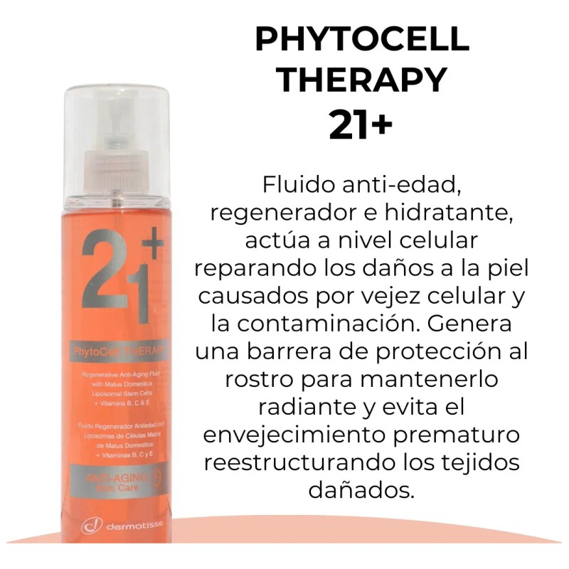 21+ Regenerador Antiedad + Células Madre Manzana Dermatisse