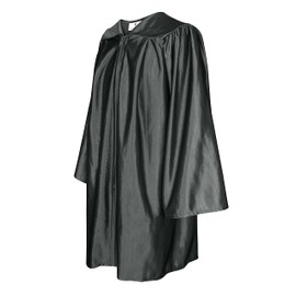 GradPlaza Shiny Preschool Graduation Gown and Cap for Kids 2024 2025 Tassel Kindergarten Graduation Gown Black