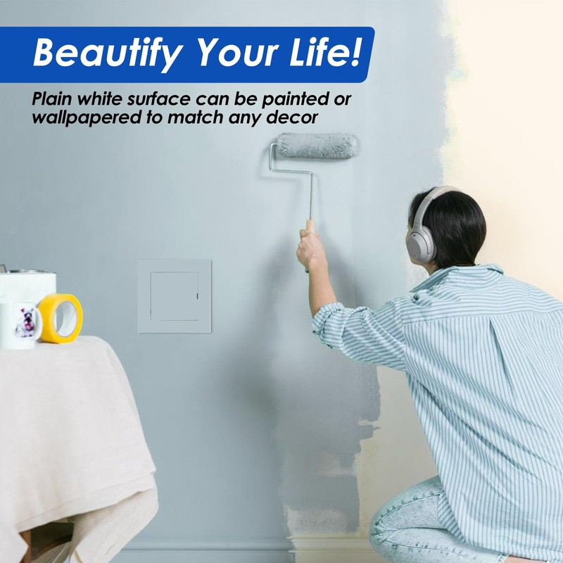 KR KITCHENRAKU Access Panel 100x100 mm - Paintable Easy Access