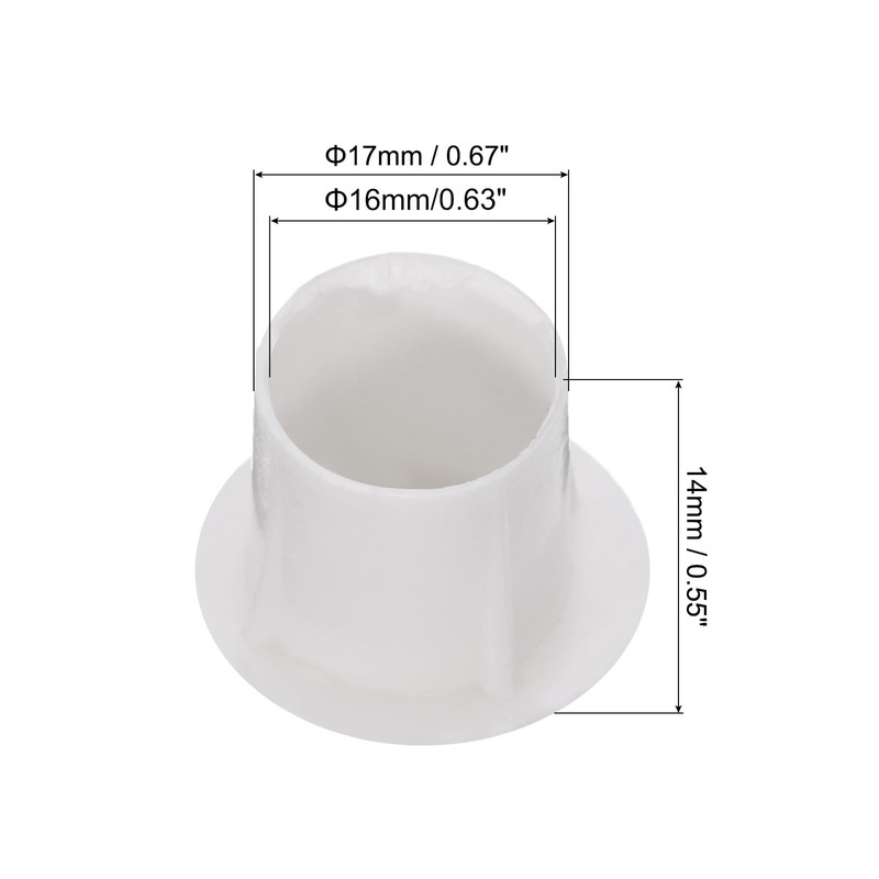 sourcing map PVC Tube Covers Internal Plug Pipe Inner 16mm