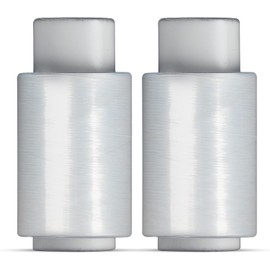 UK SUPPLIES LIMITED 2 Rolls, Clear Mini Stretch Shrink Wrap 100mm x 150m (17mu) I Strong & Multi Use I Tear Resistant I Easy to Use Pallet Wrap I Water & Moisture Proof Cling Film Wrap Mini Core