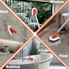 JEHONN Shower Cleaning Brush, Tub Tile Scrubber with Telescopic 51