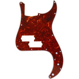 Musiclily Pro 13 Hole Precision Base PB Pickguard 4 String for Japanese Fender Japan Precision Bass, 4P Brown Tortoise Shell