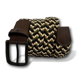 KARMA.DIEM Stretch Belt Unisex Fabric Belt Elastic Braided Belt - Braided and Elastic Stretchy Belt for Men and Women, camouflage