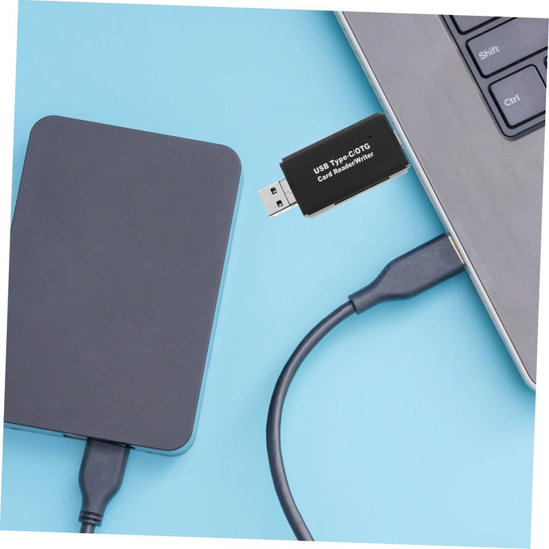 LABRIMP USB C Portable Memory Reader OTG Card Writer for