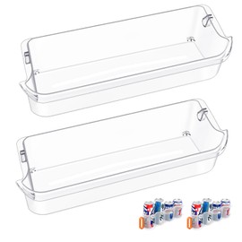 [2 PACK] UPGRADED 241505301 Door Bin Compatible with Frigidaire Refrigerator Door Shelf Replacement Parts AP3769131 FGHC2331PFAA FGSC2335TDB FFSC2323TSA FFSC2323TS0 FGSC2335TF0 LGHK2336TF0 Door Shelf
