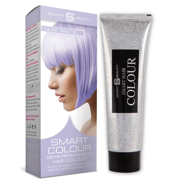 Smart Beauty | Lilac Haze Purple Pastel Semi-Permanent Hair Dye | No ammonias, parabens, sulphates or PPD | 100% vegan, cruelty-free formulation