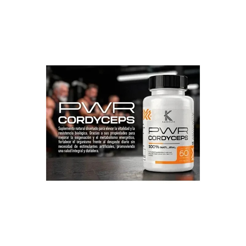 Cordyceps Power Kardagar Suplemento Extracto Hongo Puro Sabor Sin sabor