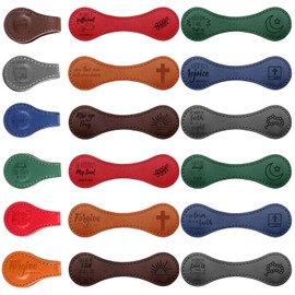 Sinload 24 Pcs Christian Magnetic Bookmarks Bulk Religious Leather Clips Bible Verse Bookmarks Magnetic Page Markers Scripture Church Gifts for Book Lovers Club Readers (Cute)