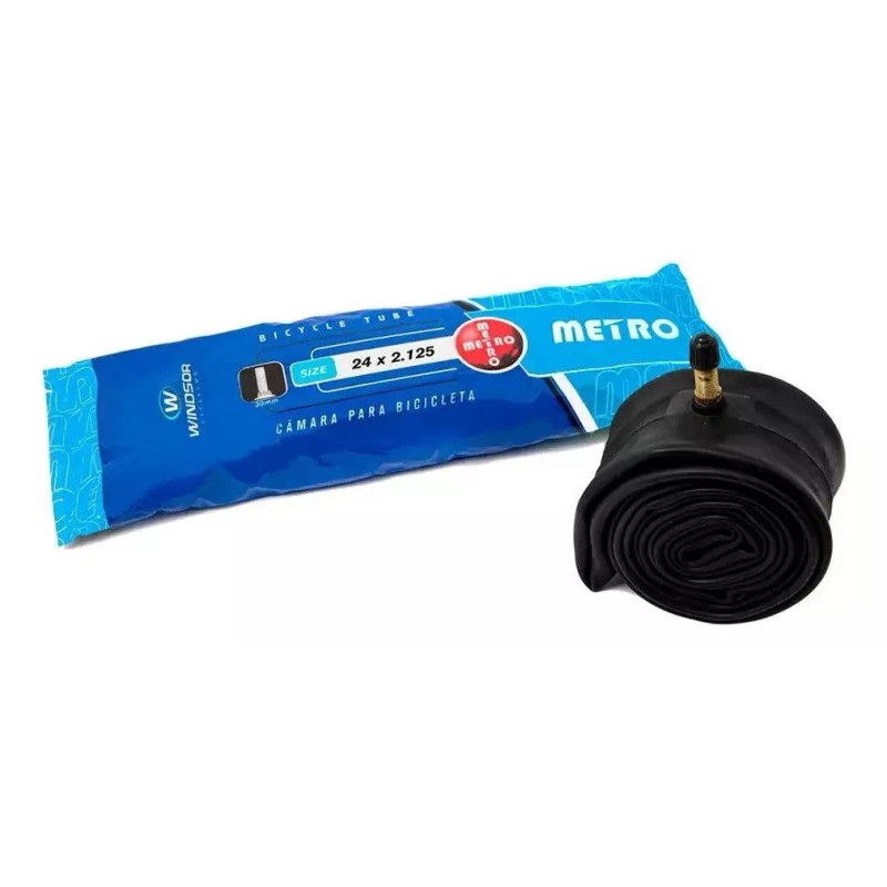 Metro Camaras R-24 X 2.125 Valvula Americana 48mm 2 Piezas