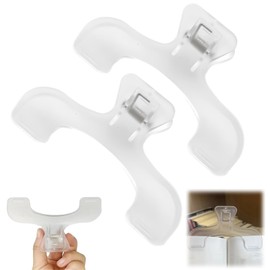 2Pcs Book Clip for Reading,Transparent Book Clip,Book Page Holder,Page Holders for Reading,Paper Clip Book Markers,Transparent Music Page Holder,Bookmark Book Holder,Reading Accessories for Book Lover