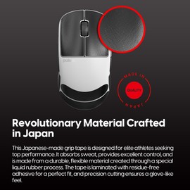 Pulsar Gaming Gears Supergrip X2A Medium Pre-cut Anti-Slip Gaming Mouse Grip Tape Ultra Thin