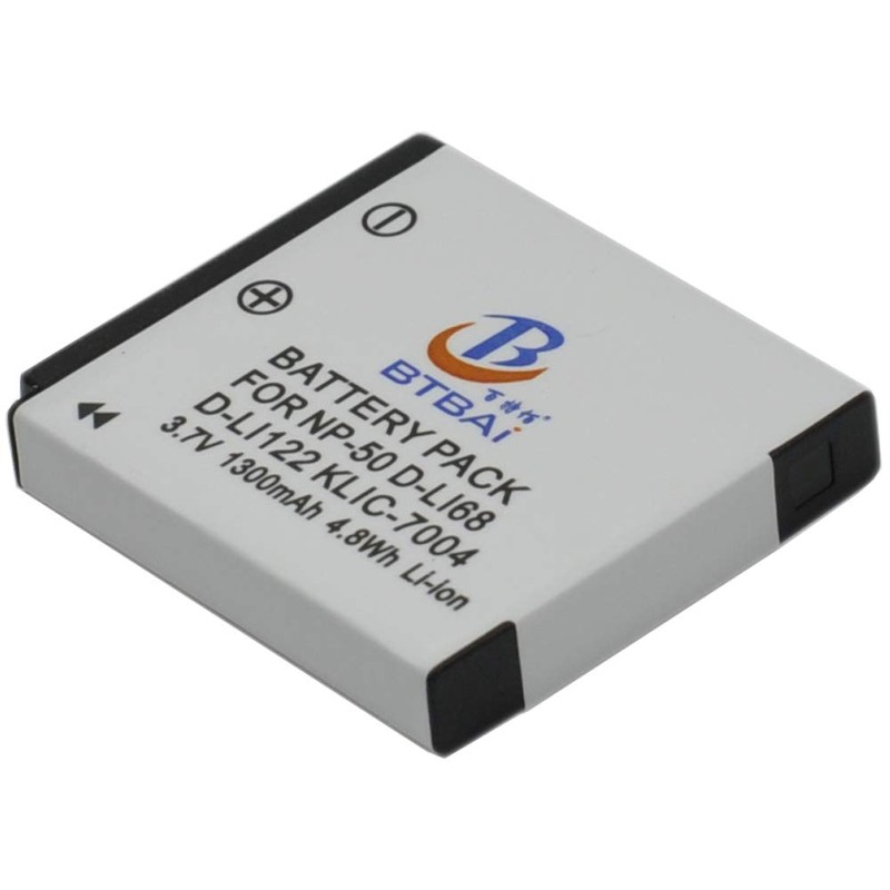 BTBAI Camera Battery for D-Li68 dli68 d-l168 dl168 d-li122 dli122