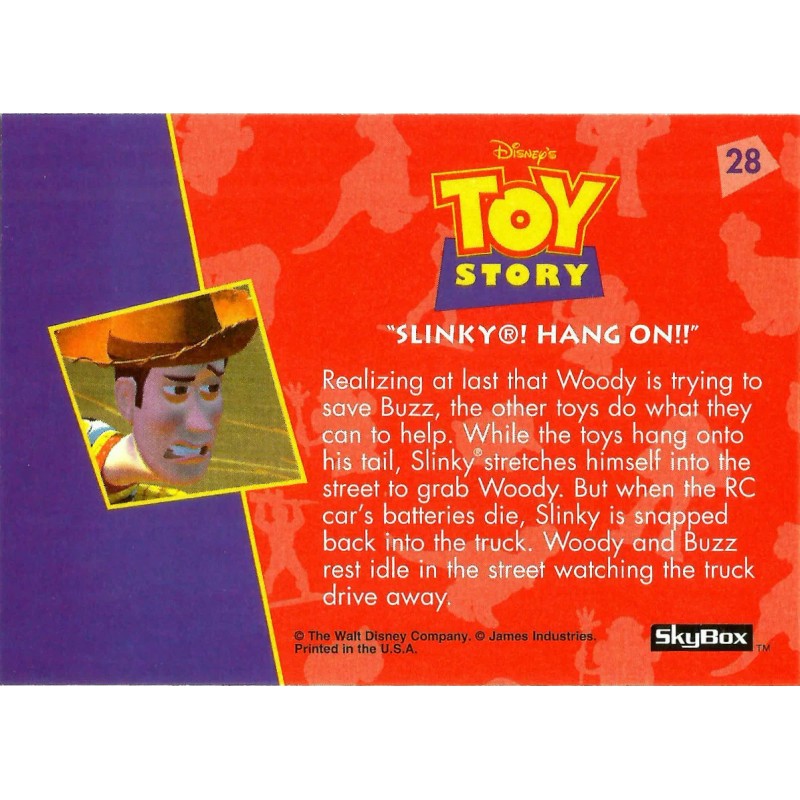 TOY STORY SERIES 1, 1995 SKYBOX PIXAR, TRADING CARD #