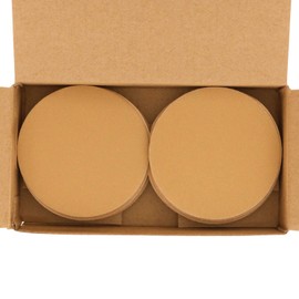 Dura-Gold - Premium - 220 Grit 3" Gold Hook & Loop Sanding Discs for DA Sanders - Box of 30 Sandpaper Finishing Discs for Automotive and Woodworking