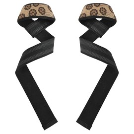 Correas de elevación clásico con estampado de leopardo de 26 pulgadas, antideslizantes, para levantamiento de pesas, culturismo,