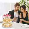 Acrylic Cupcake Stand, 3Tier Round Clear Cupcake Tower Display Dessert