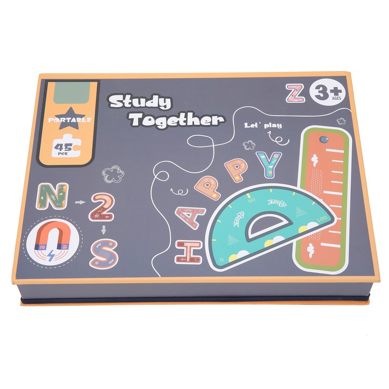 Kids Magnetic Jigsaw Puzzle DIY Paper Drawing Board Children Educational