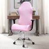 WOMACO Gaming Chair Slipcover Stretch Seat Chair Cover for Leather