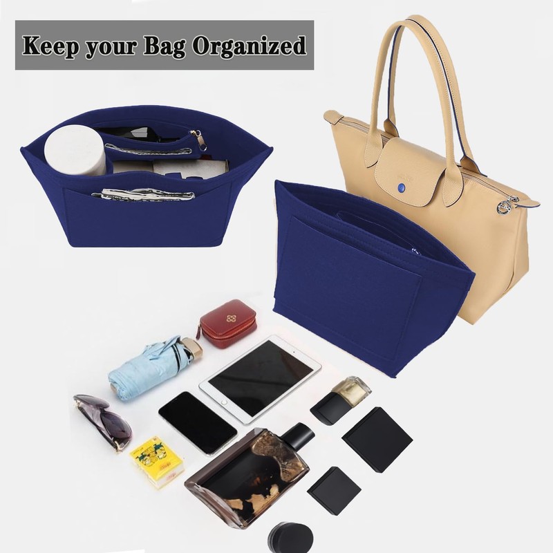 Nircho Bag Organiser for Longchamp, Felt Handbag Organiser with Multi