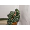 New 24" Asian Oriental Double Headed Green Dragon with Fire