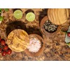 SOLTAKO Olive Wood Salt & Spice Tin Salt & Pepper