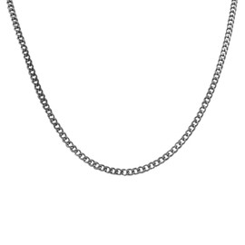 MISION 5mm Miami Cuban Chain – Silver Chain Necklace for Men, 18 Inch Cuban Link Chain, Boys & Men's Jewellery