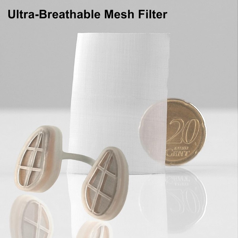 WoodyKnows Ultra-Breathable Nasal Filters (Nasal Filter-round 6 Pack, Medium (Pack