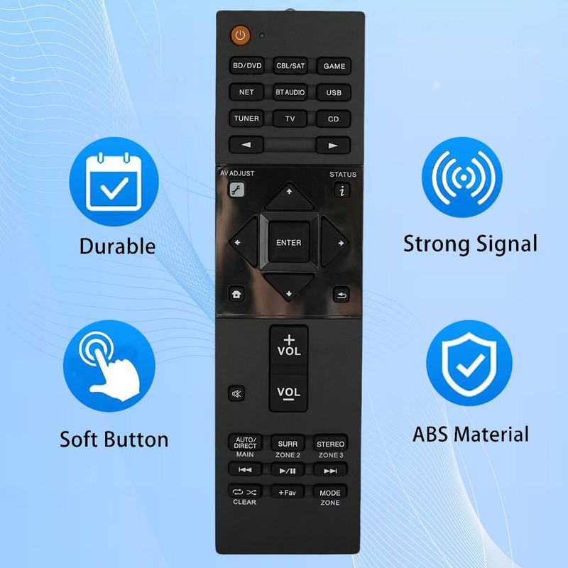 Replacement Remote Control for Pioneer Elite RC-957R VSX-LX102 VSX-LX302 VSX-LX103