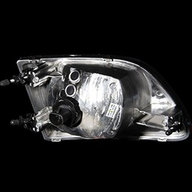 SPPC Crystal Headlights G2 Black Assembly Set for Ford F-150 - (Pair) Driver Left and Passenger Right Side Replacement Headlamp