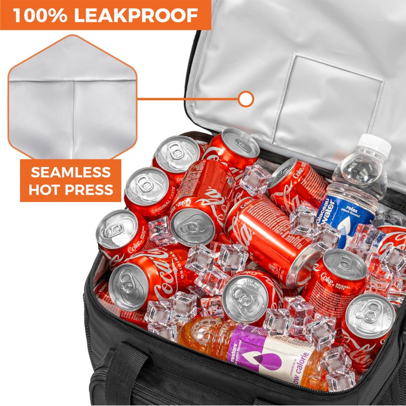 OPUX Soft Cooler Bag, Insulated Collapsible Lunch Cooler Tote for