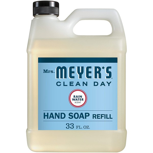 Mrs. Meyer’s Clean Day Liquid Hand Soap Refill, RainWater Scent, 33 Ounce Bottle