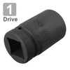 TOP-VIGOR 1" Drive Through 34mm 6 Point Impact Socket Durable