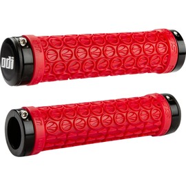 SDG Components D30SDBR-B Grips Red/Black Ano Lock Rings, 130mm