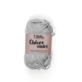 Cotton Yarn for Crochet and amigurumi 55 m - Light Grey