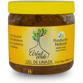 Arbol Verde Gel Fijador de Linaza Natural para cabello 500 gr.