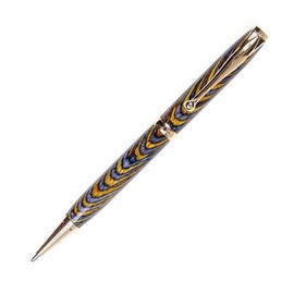 Lanier Pens Comfort Twist Pen - 24kt Gold - Goldrush Color Grain