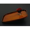 Tatsu Craft Pitatto Wood Grain Painted Tray, 14.2 inches (36
