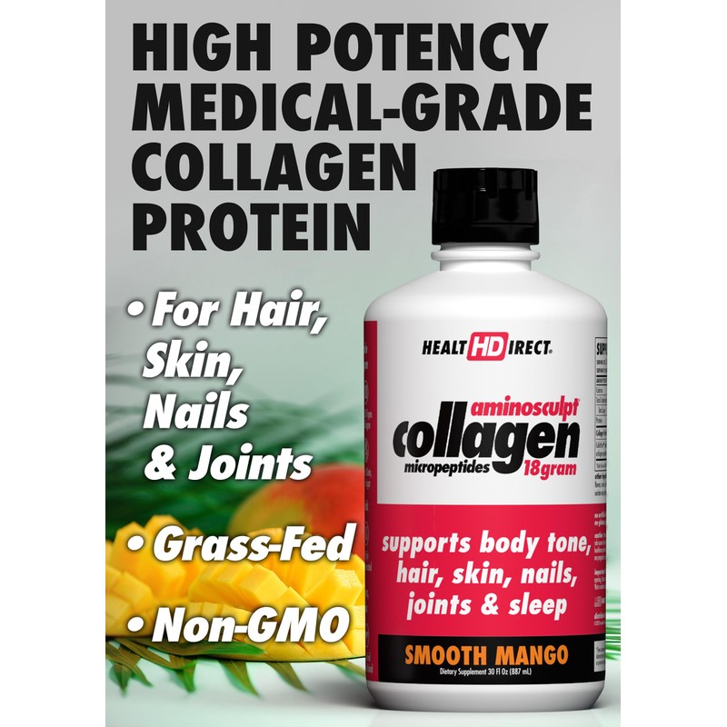 HEALTH DIRECT AminoSculpt Sugar-Free Collagen Supplement - High Potency Medical-Grade