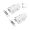 2 Pcs White Push to Open Door Catches, Large Magnetic