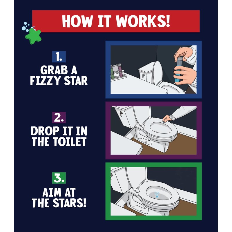 FIZZY STARS Potty Training - New Bubbling Coloring Changing Targets