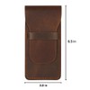 The Antiq Leather Pen Case 3 Pen Holder Full Grain